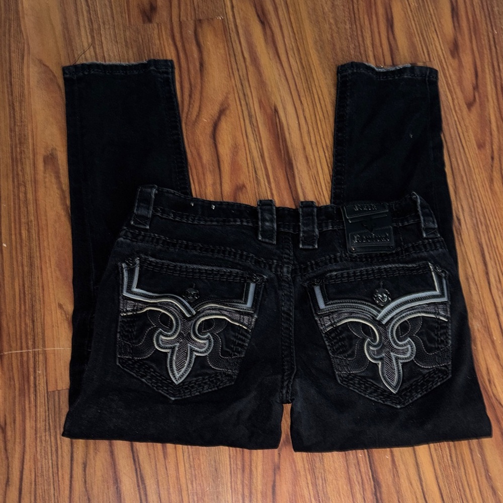 Black Embroidered Women’s Jeans - Classic Back Pocket Detail